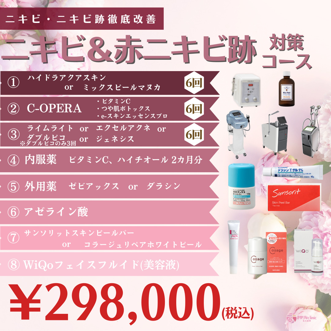 ニキビ＆ニキビ跡 対策コースのキャンペーンバナー