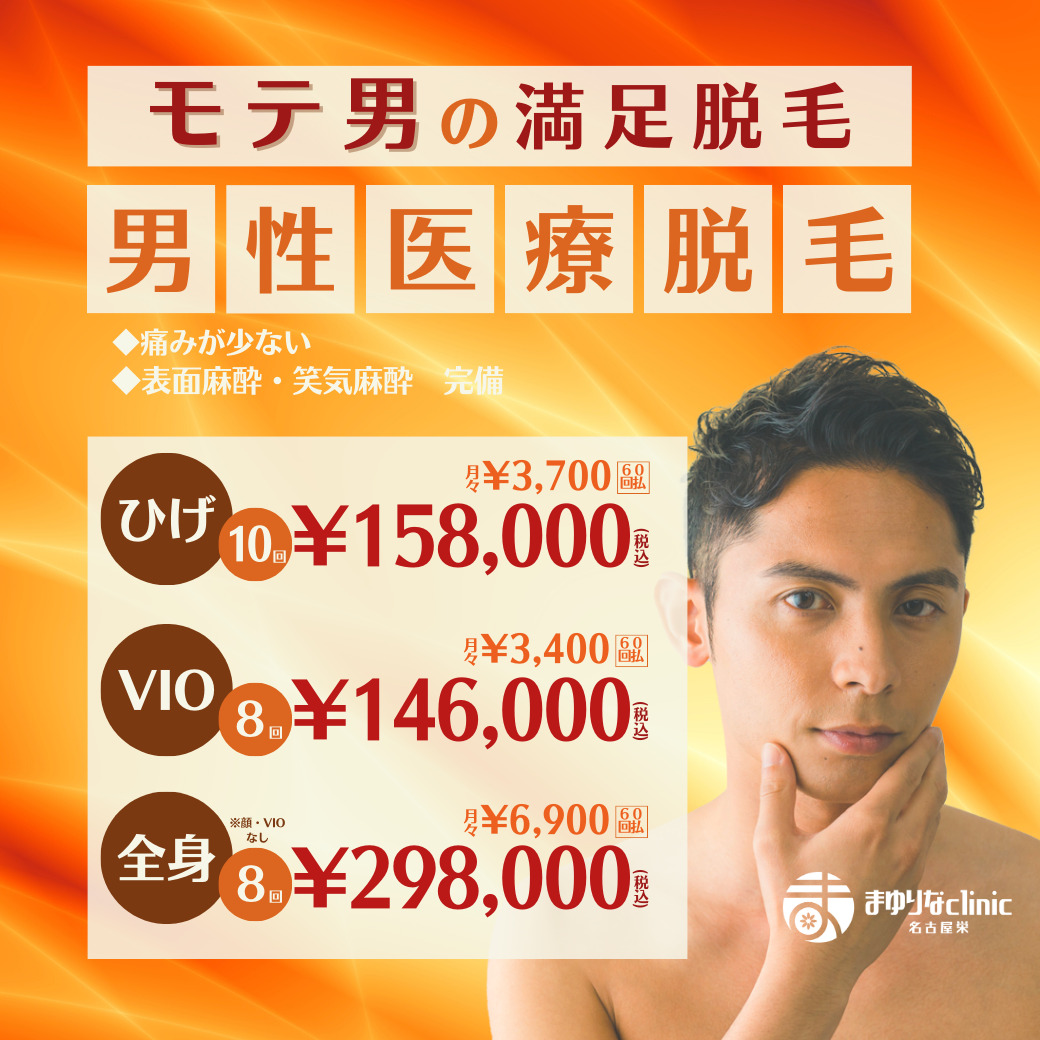 モテ男の 満足脱毛！のキャンペーンバナー