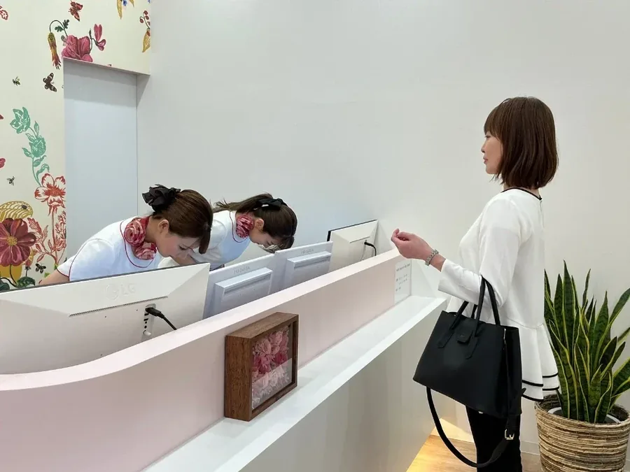 受付で次回のご予約