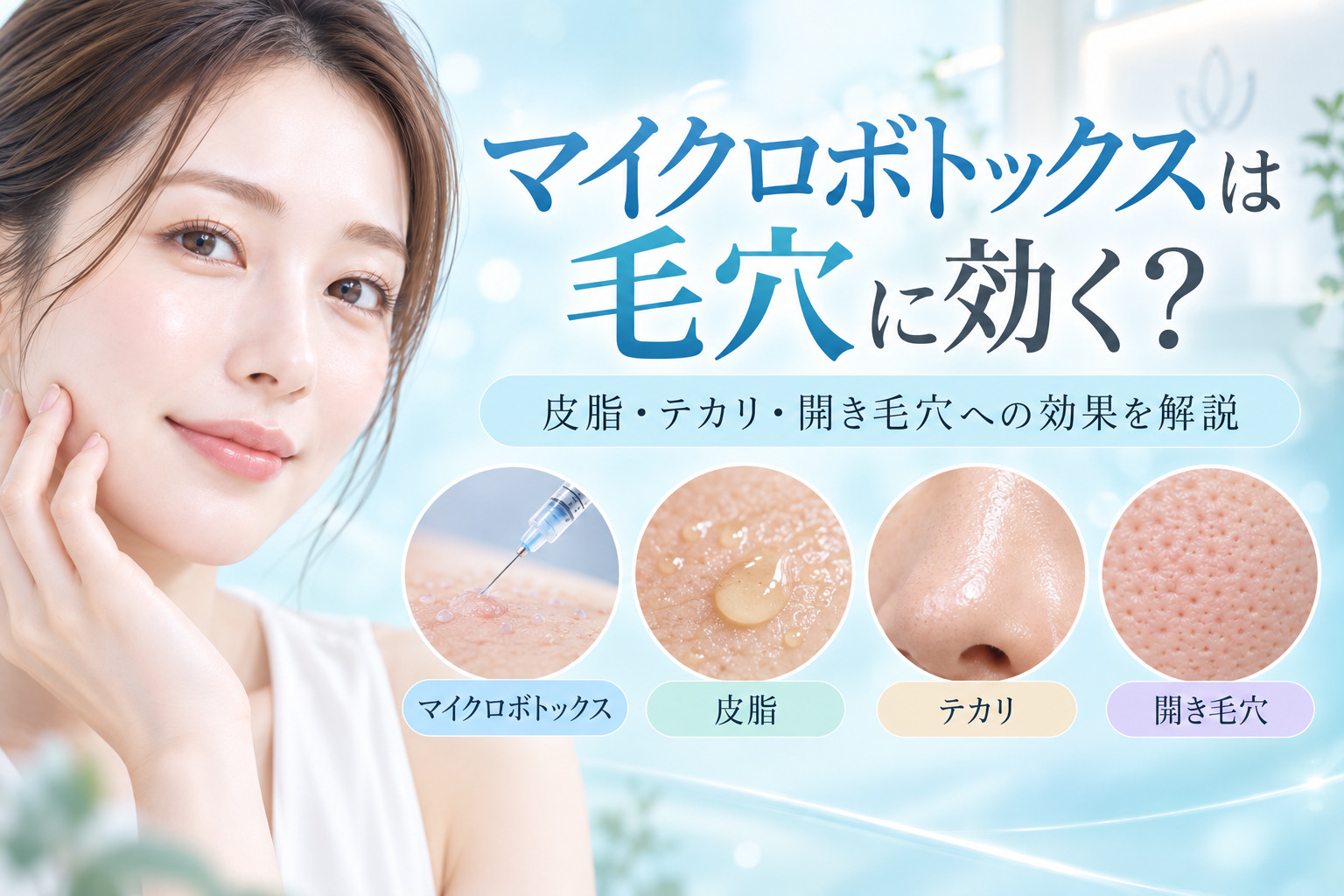 マイクロボトックスは毛穴に効く?皮脂・テカリ・開き毛穴への効果を解説|名古屋